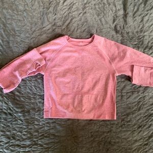 NVGTN Seamless Pink Long Sleeve Crop